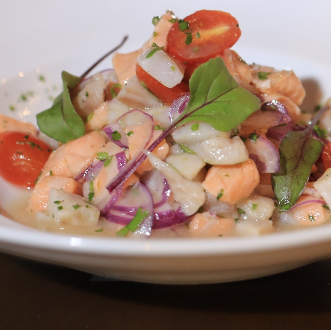 Ceviche de salmão